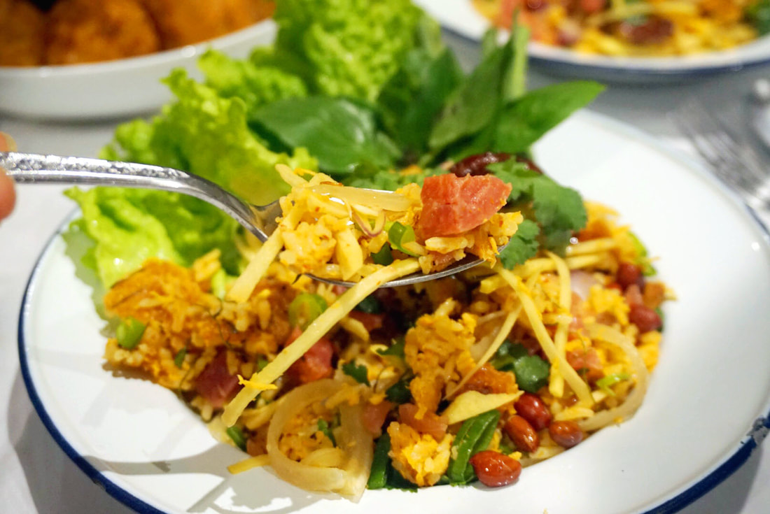 Image presents Crispy Rice Salad with Fermented Pork Recipe 8