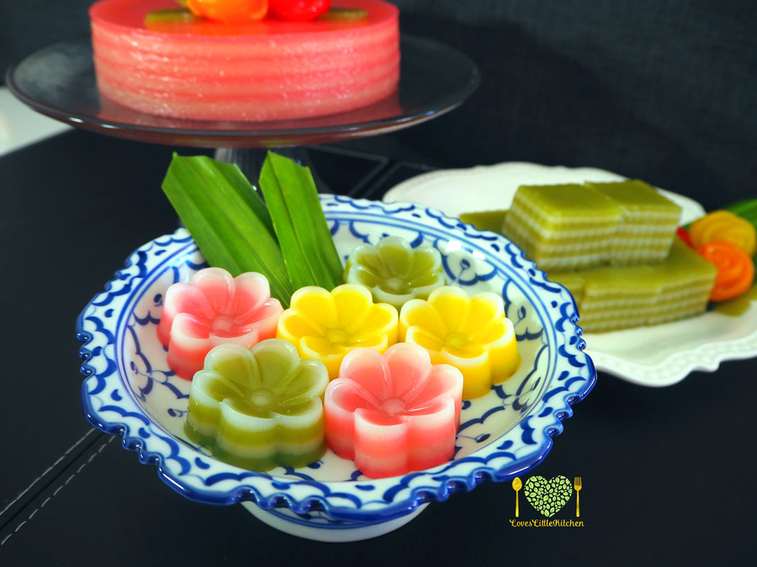 Image presents Thai Layered Dessert Recipe