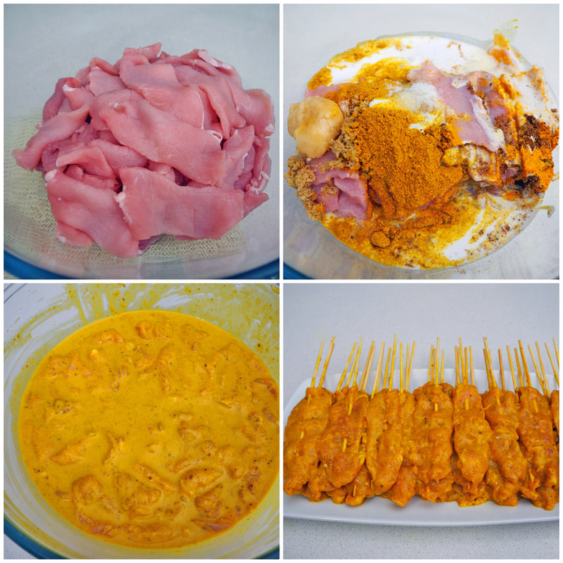 Image presents Thai Pork Satay Recipe 1