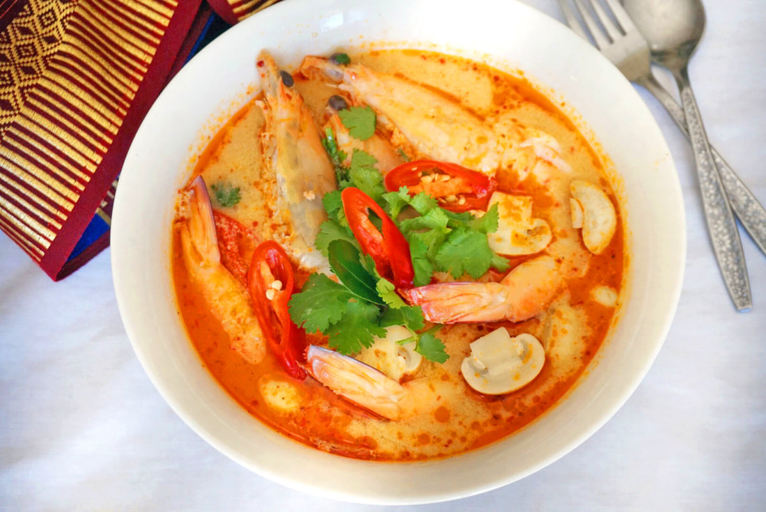 Image presents Tom Yum Goong Recipe